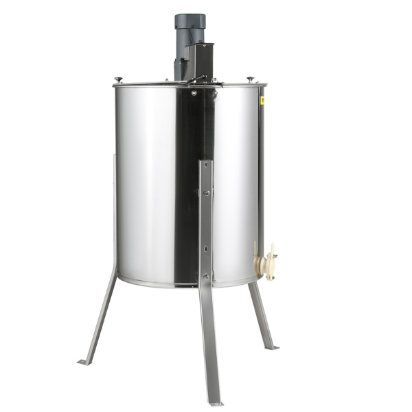 Extracteur de miel électrique en acier inox 4/8 cadres centrifugeuse séparateur miel avec couvercle 140 w hauteur réglable pour apiculture