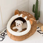 Lit forme ours pour chat